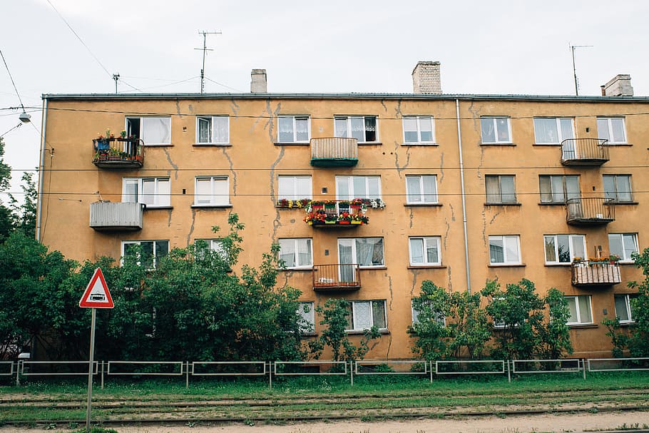 Old soviet house, architecture and Cityscape, urban Scene, building Exterior HD wallpaper