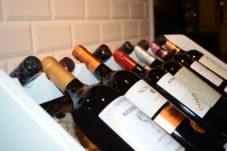 wine, mood, restaurant, indoors, bottle, container, refreshment HD wallpaper
