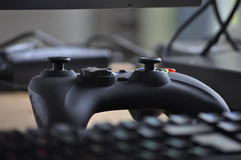 technology, controller, play, video game, gamepad, console HD wallpaper