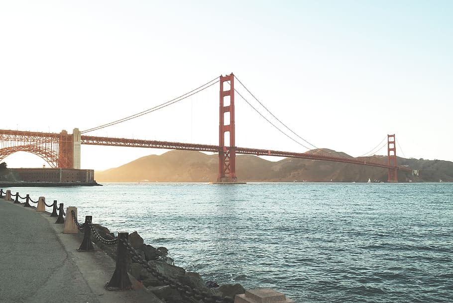 architecture, bridge, infrastructure, mountain, steel, metal HD wallpaper