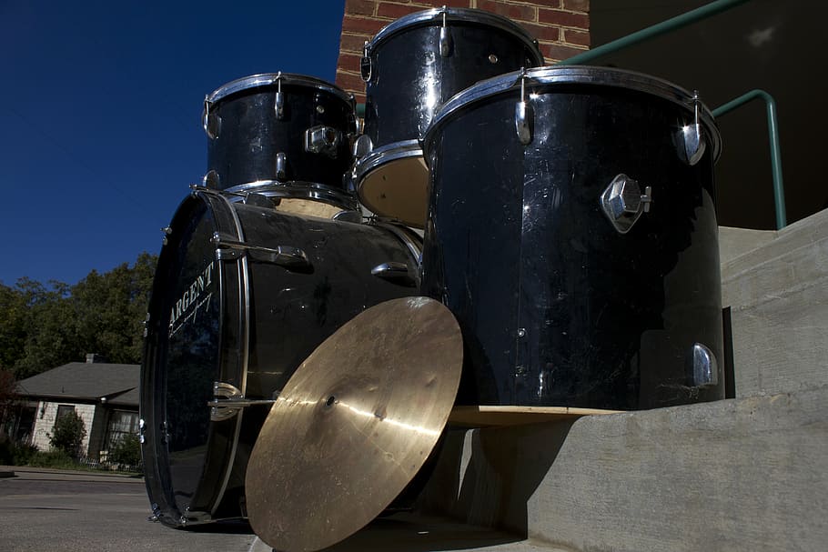 drums, trash, music, garbage, waste, recycling, metal, no people HD wallpaper