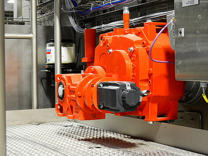 orange and black metal industrial machine, drive, motor, transmission HD wallpaper