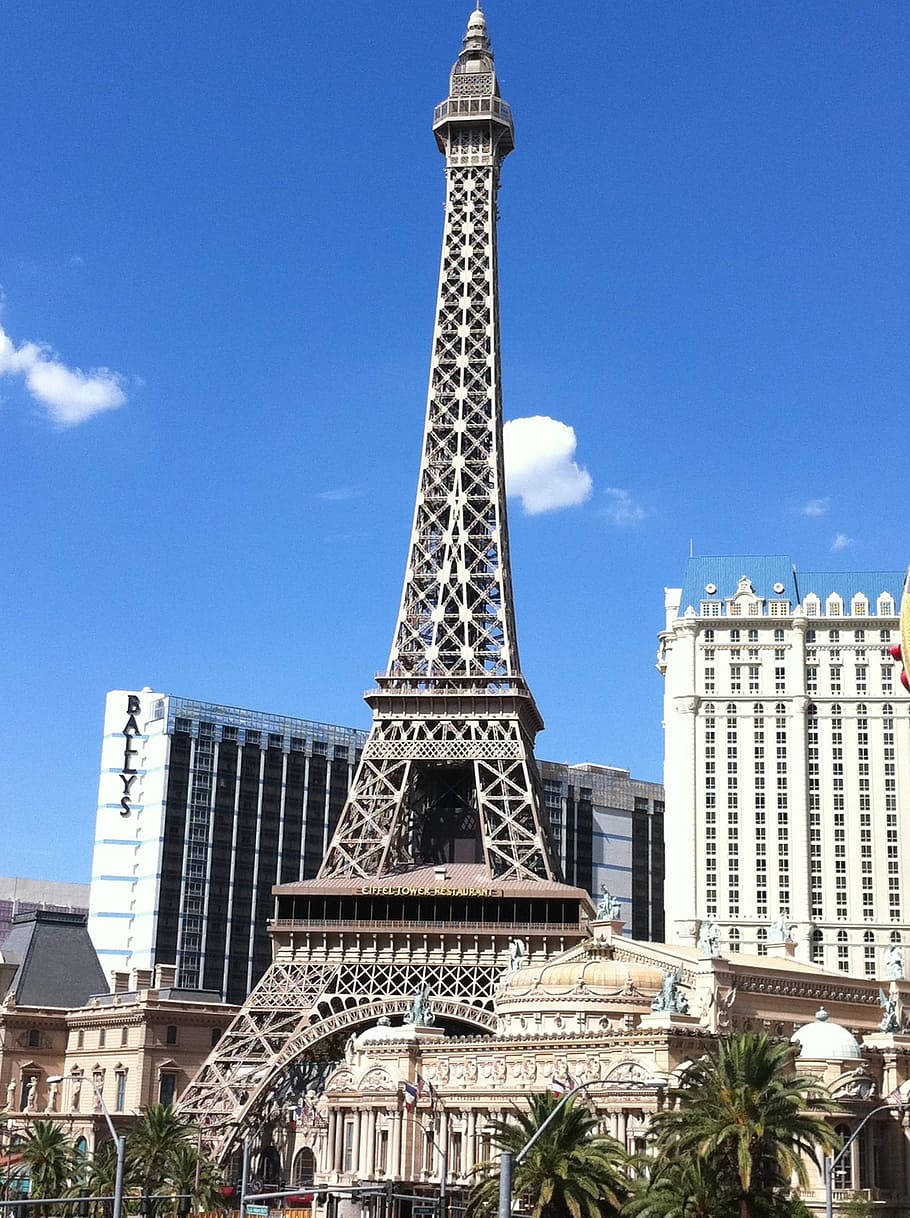 vegas, paris, eiffel tower, architecture, built structure, travel destinations HD wallpaper