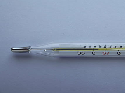 temperature reading at 36.4, thermometer, instrument, thermometers HD wallpaper