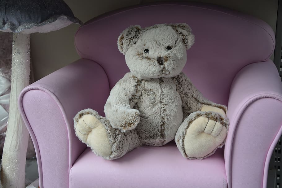 plush, teddy bear, sitting, soft, nice, hug, doudou, child HD wallpaper