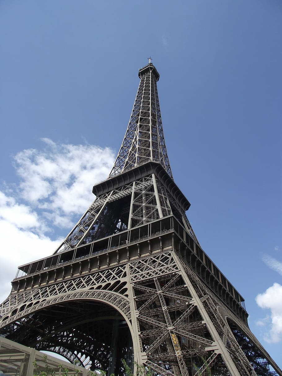 tower, eiffel tower, paris, built structure, architecture, sky HD wallpaper