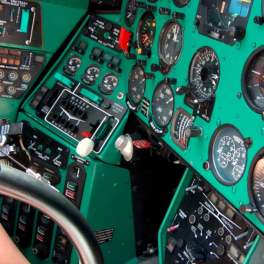 Control Panel, Cockpit, Instrument, flight, management, full frame HD wallpaper