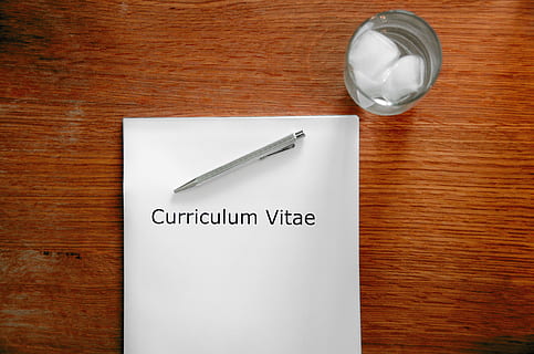 gray click pen on white surface, application, curriculum vitae HD wallpaper