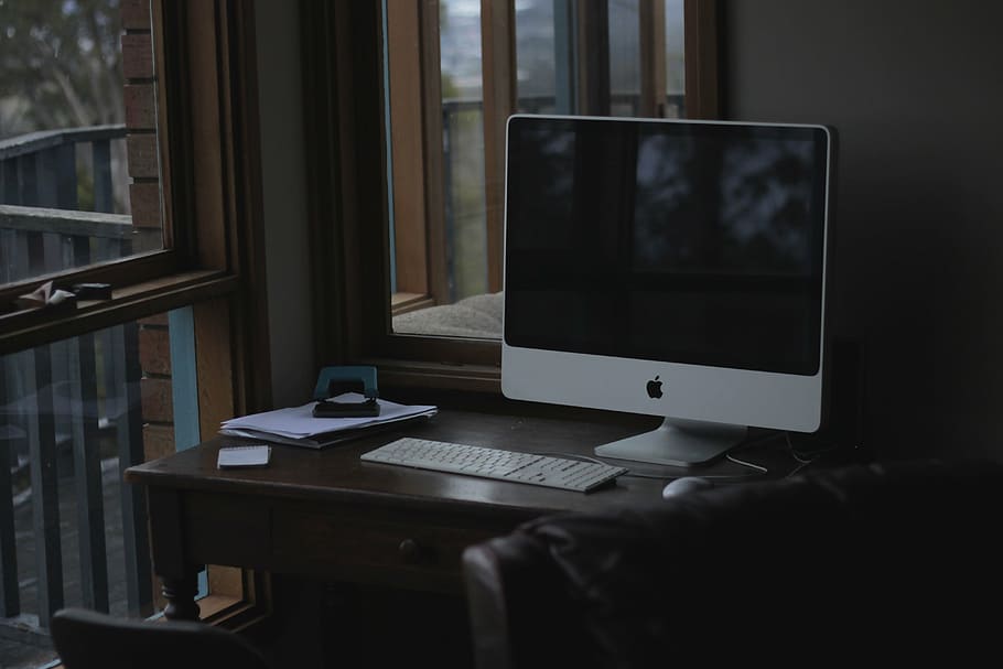 silver iMac turned off, computer, apple inc, technology, modern HD wallpaper