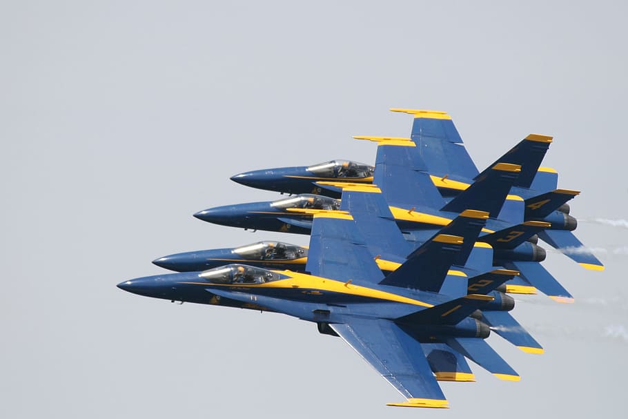 blue, angels, diamond, airplane, air vehicle, on the move, military HD wallpaper