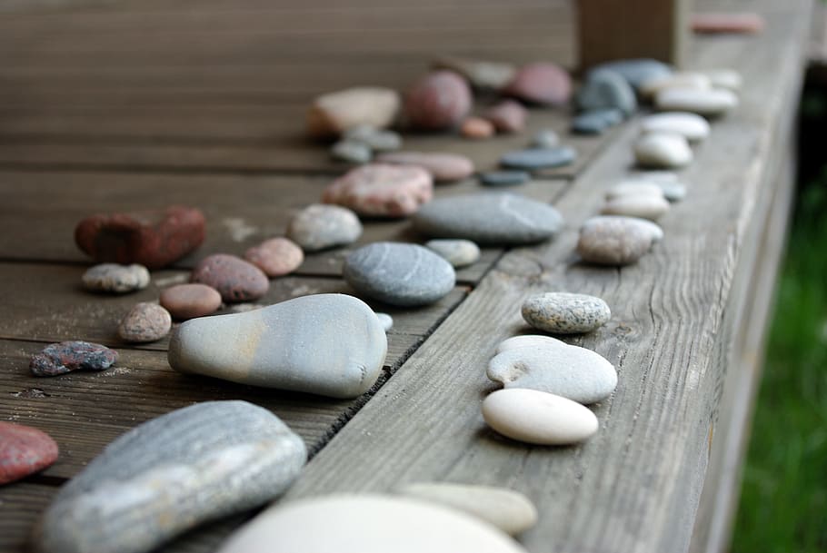 stones, pebbles, nature, decoration, round, wood, natural, wood - material HD wallpaper