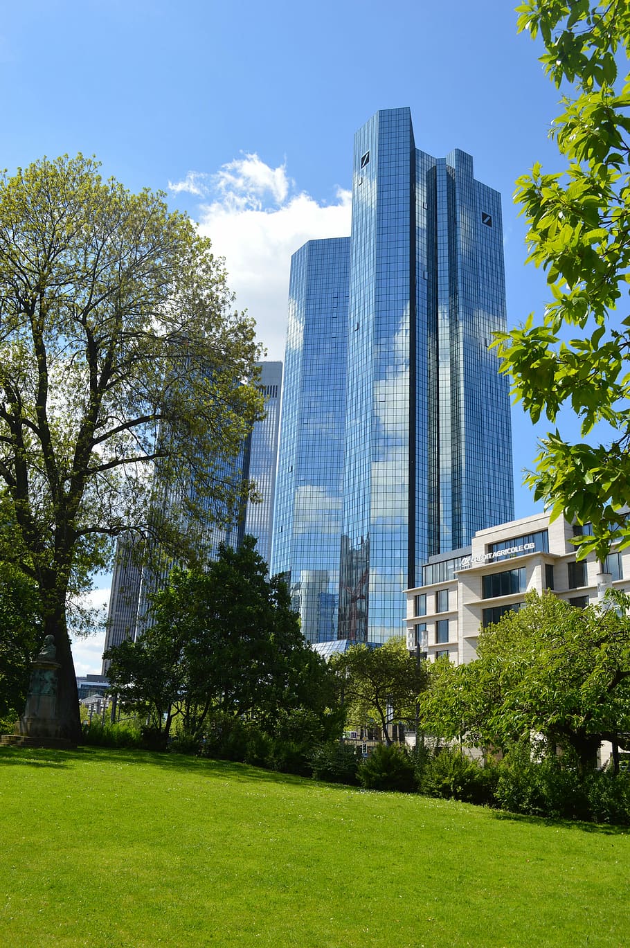 Architecture, Frankfurt, Skyscraper, building, skyscrapers, HD wallpaper