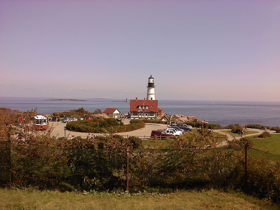 lighthouse, ocean, navigation, maritime, beam, safety, night HD wallpaper