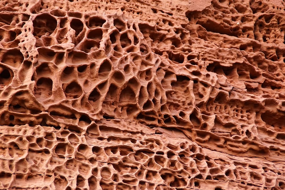 Sandstone, pierre, pink sandstone, alsace, erosion, macro, vosges