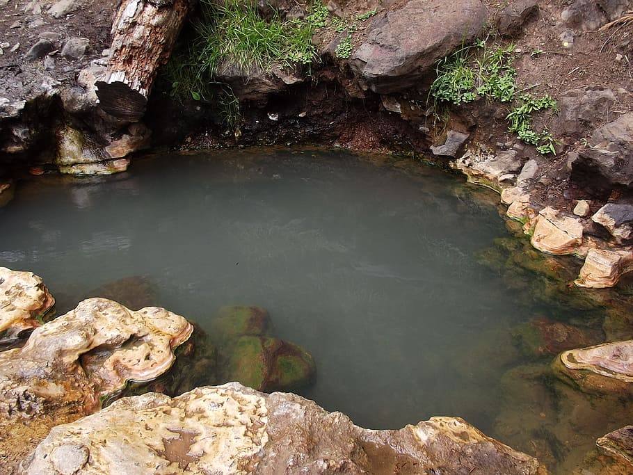 Hotsprings, Mountain, Water, Landscape, wilderness, natural