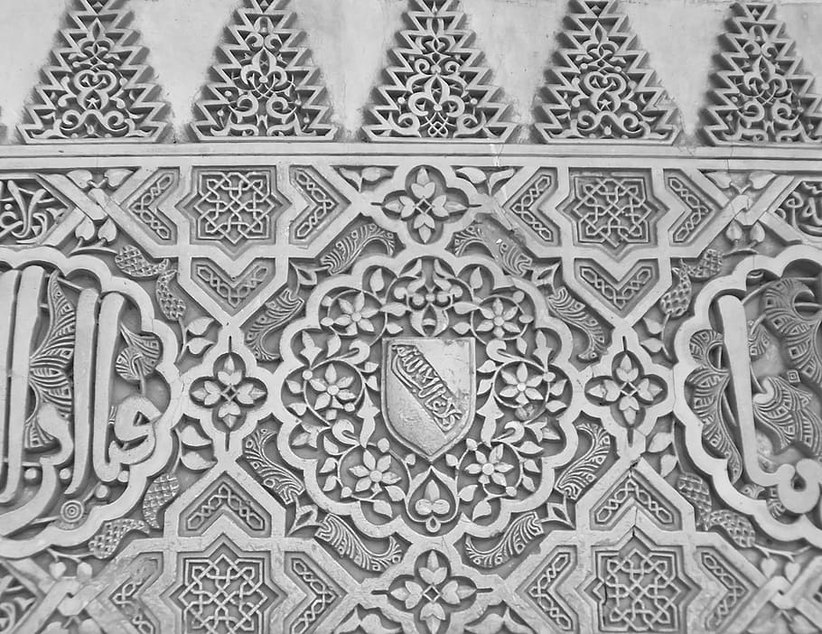 alhambra, granada, arabic, architecture, structure, wall, orient, HD wallpaper