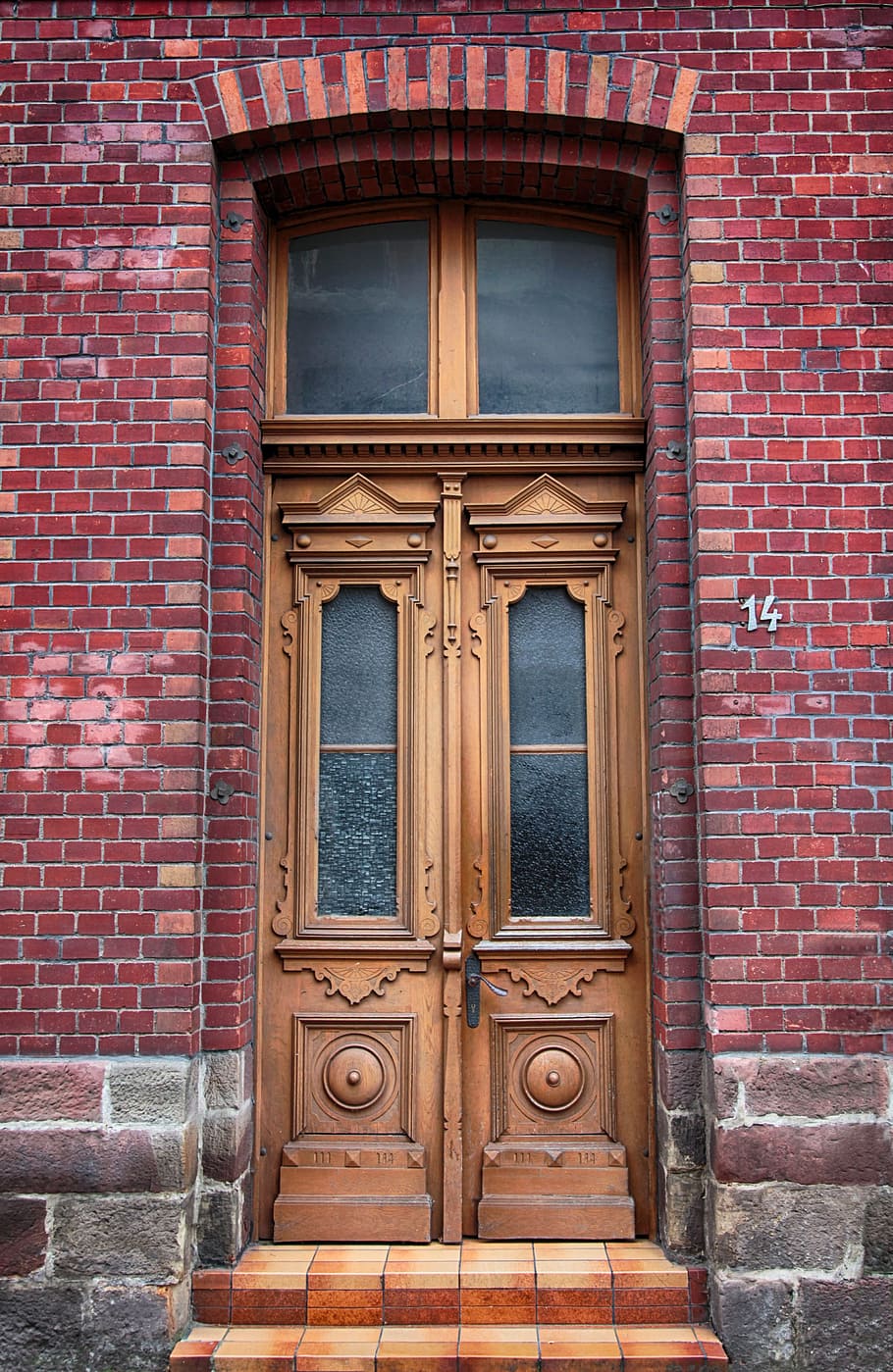 brown wooden door panel, front door, old, oak, input, old door, HD wallpaper