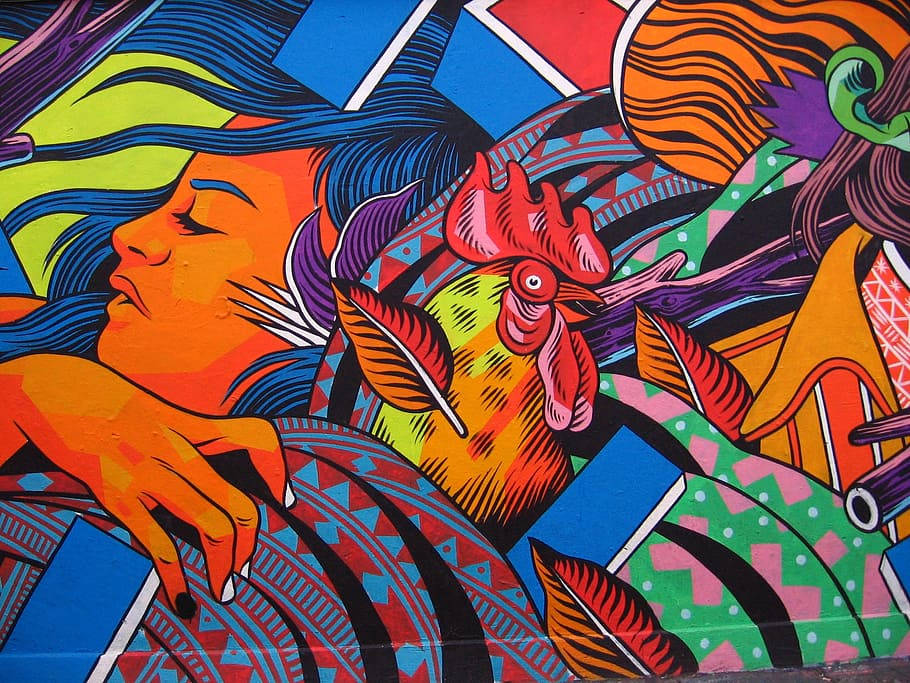 HD wallpaper: assorted color pop art illustration, graffiti, tag, london,  orange | Wallpaper Flare