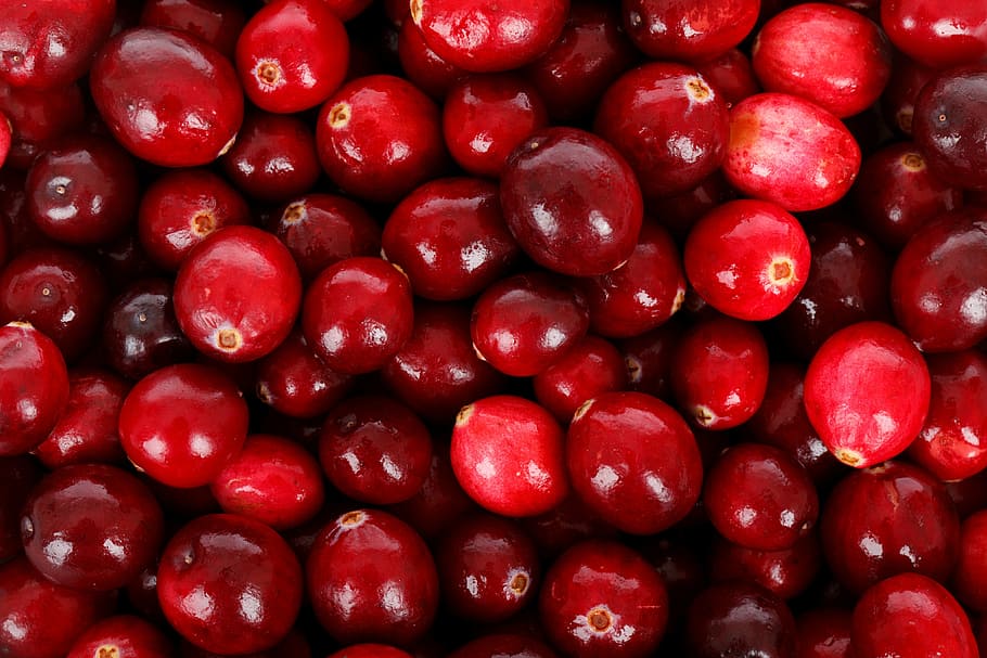 close-up of a pile of red fruits, backdrop, background, berry HD wallpaper