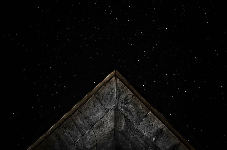 dark, exploration, low angle shot, night, outdoors, perspective HD wallpaper