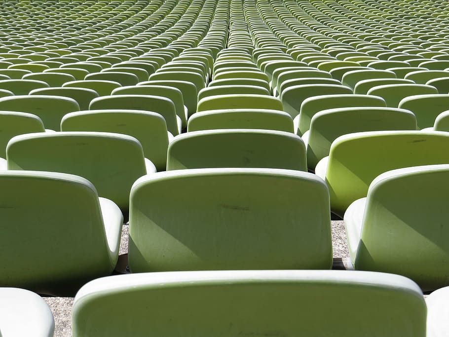 stadium, banks, sequence, munich, olympiastadion, germany, green HD wallpaper