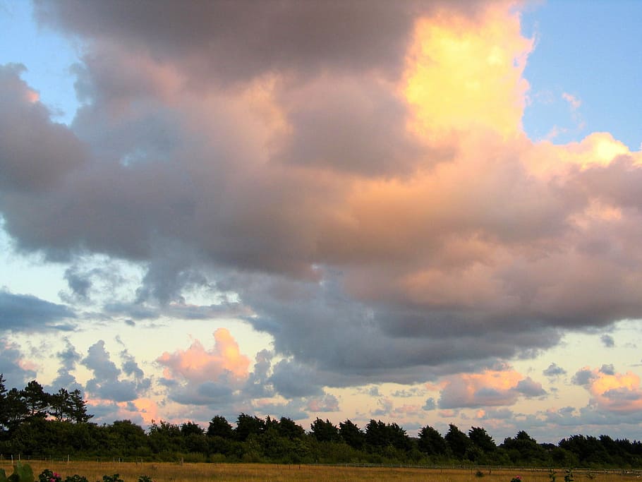 sky, sunset, at dusk, cloud - sky, environment, beauty in nature HD wallpaper