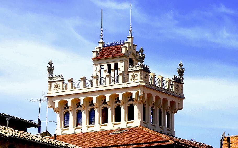 tower, house, architecture, construction, facade, building HD wallpaper