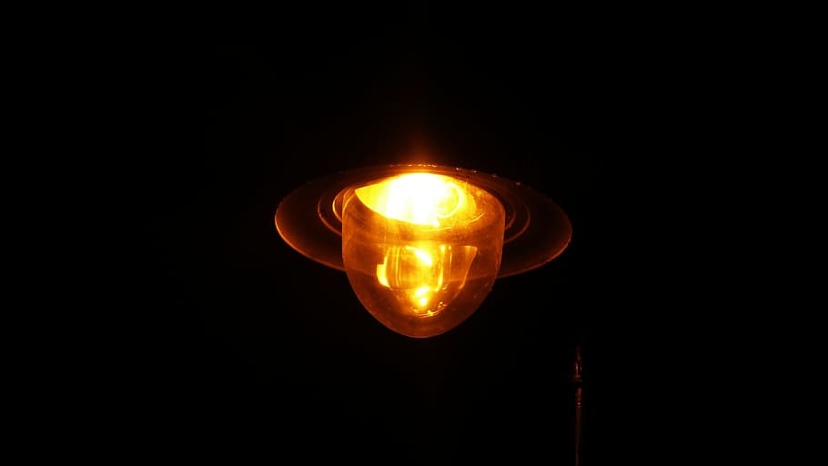 Lamp, Lights, Illuminated, Bulbs, light and dark, darkness, HD wallpaper