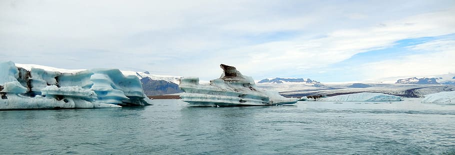 Jökulsárlón Glacier Lagoon, Glacial Lake, water, ice, icebergs, HD wallpaper