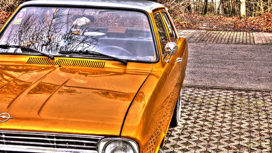 auto, car, monument, old, opel, travel, transport, the vehicle HD wallpaper