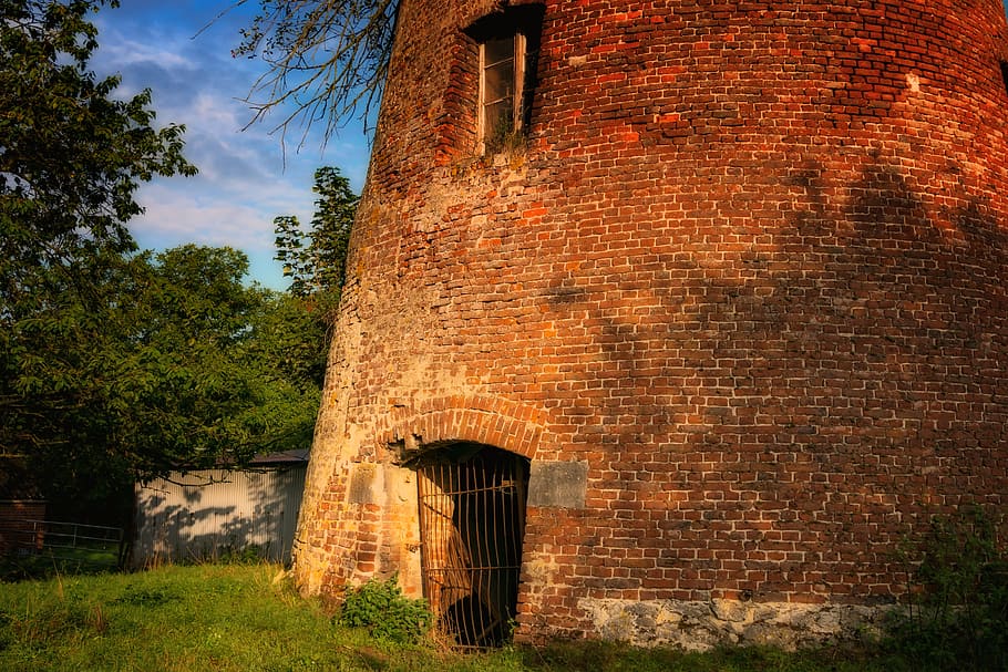 tower, masonry, historically, old, building, fairy tales, red HD wallpaper