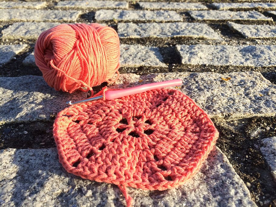 Crochet, Wool, Hobby, Thread, crochet needles, ball of wool HD wallpaper