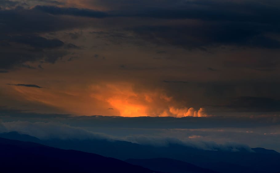 clouds, dawn, dusk, nature, outdoors, sea of clouds, sunrise HD wallpaper