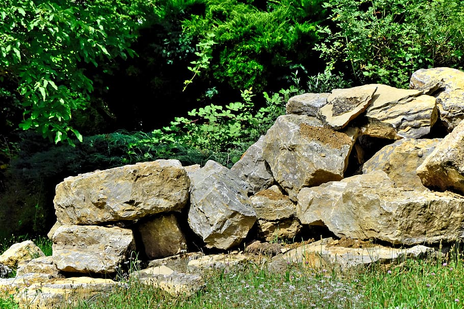 stone, rock, bedrock, crag, bluff, nature, natural, texture, HD wallpaper