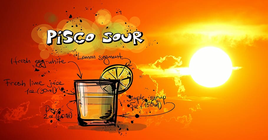 gun sour, cocktail, drink, sunset, alcohol, recipe, party, alcoholic, HD wallpaper