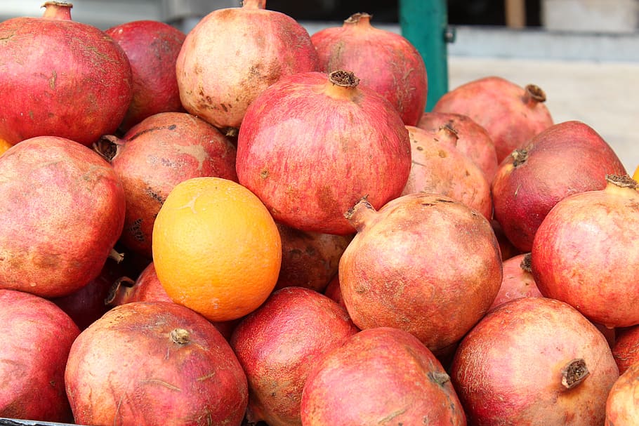 pomegranate, fruit, red, healthy, fresh, juicy, nutrition, food HD wallpaper