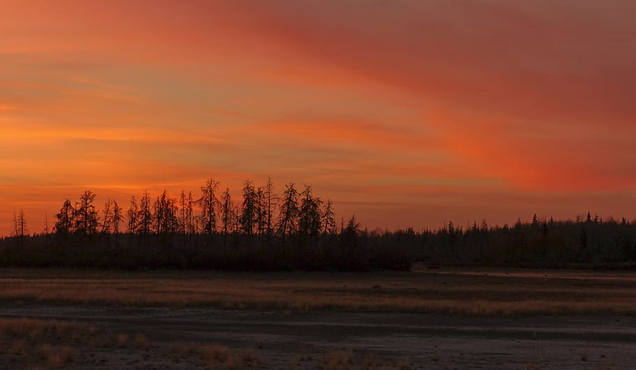 sunset, beautiful, landscape, scenery, nature, water, natural HD wallpaper