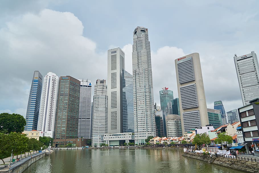Singapore, City, Skyscraper, Travel, architecture, asian, beautiful, HD wallpaper