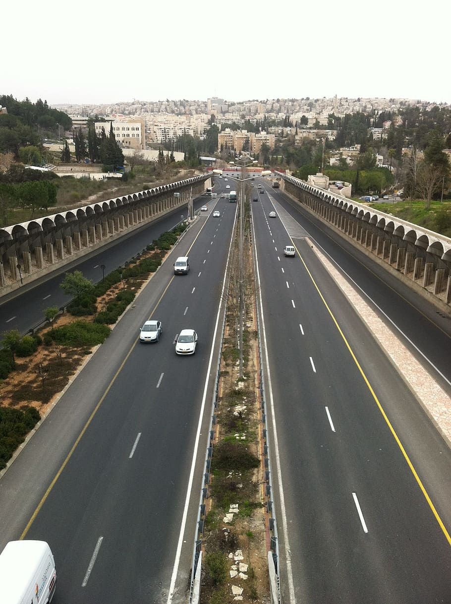 Road, Route, On Road, Roads, transportation, jerusalem, begin HD wallpaper