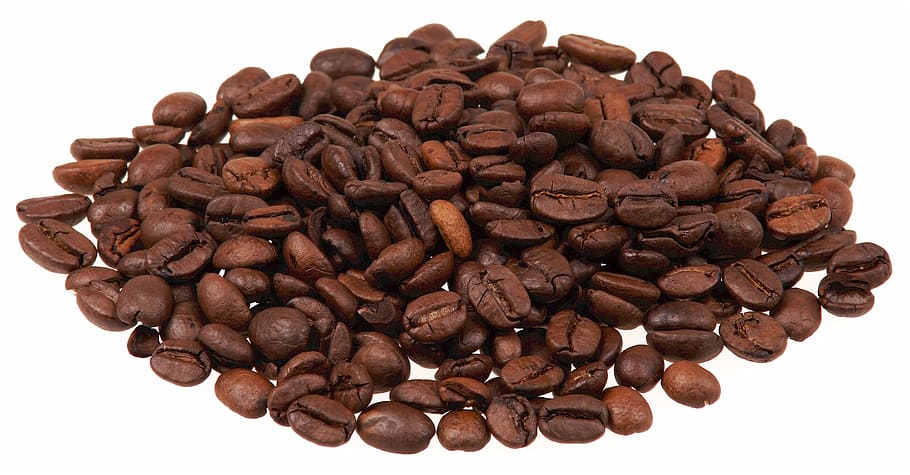 brown coffee beans, caffeine, mocha, roasted, breakfast, drink HD wallpaper