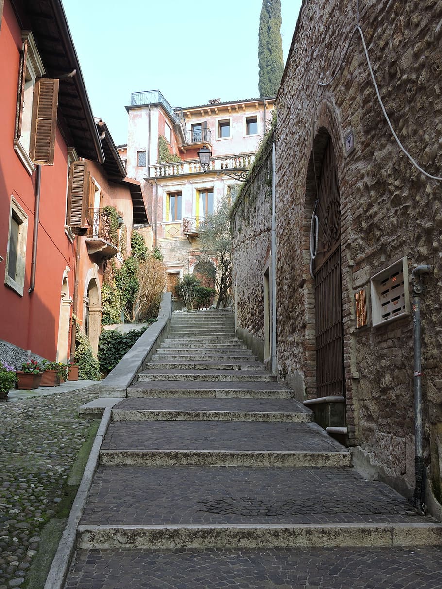 Verona, House, Scale, Wall, lane, building exterior, architecture HD wallpaper