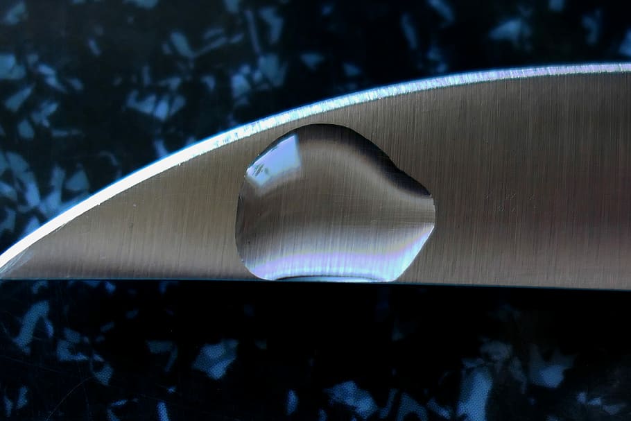 darkness, background, knife, water, drop of water, cut, kitchen HD wallpaper