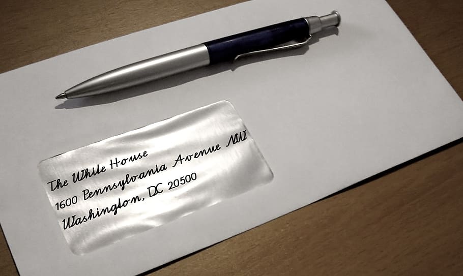 envelope, letters, leave, shiny, post, address, president, usa HD wallpaper