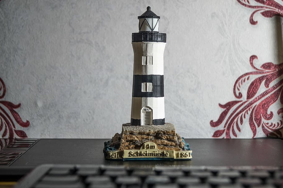 lighthouse, approximately, model, no people, indoors, wall - building feature HD wallpaper