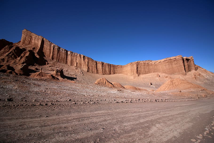 Grand Canyon, mountain under blue sky, desert, rock, formation, HD wallpaper