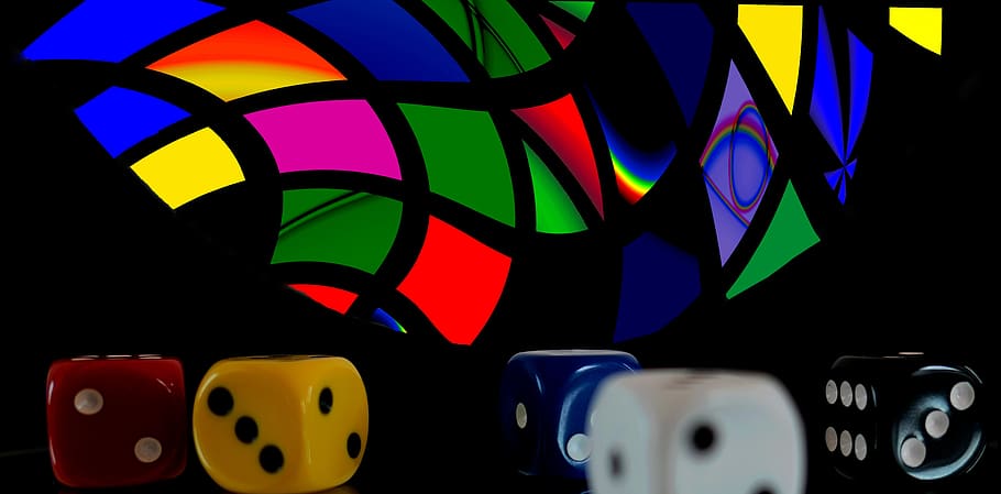 gamble, luck, cube, gambling, leisure, play, risk, craps, color, HD wallpaper