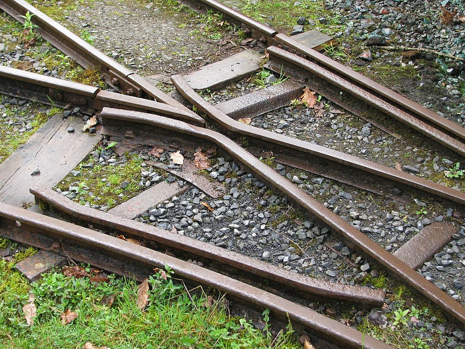 mine, train, track, industrial, coal, industry, geology, metal HD wallpaper