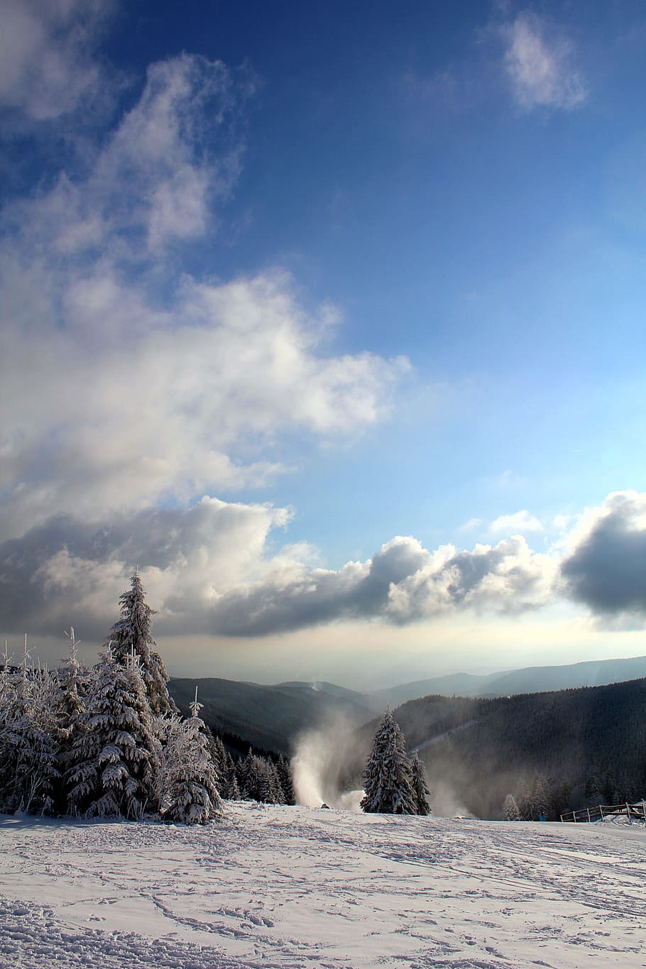 Landscape Photography of Snowy Mountain, clouds, cloudy, cold HD wallpaper
