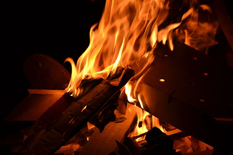 fire, mood, campfire, flame, burning, fire - natural phenomenon HD wallpaper