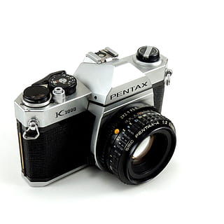 Camera, Photographic, Analog, former, 50 mm, lens, pentax, k1000 HD wallpaper